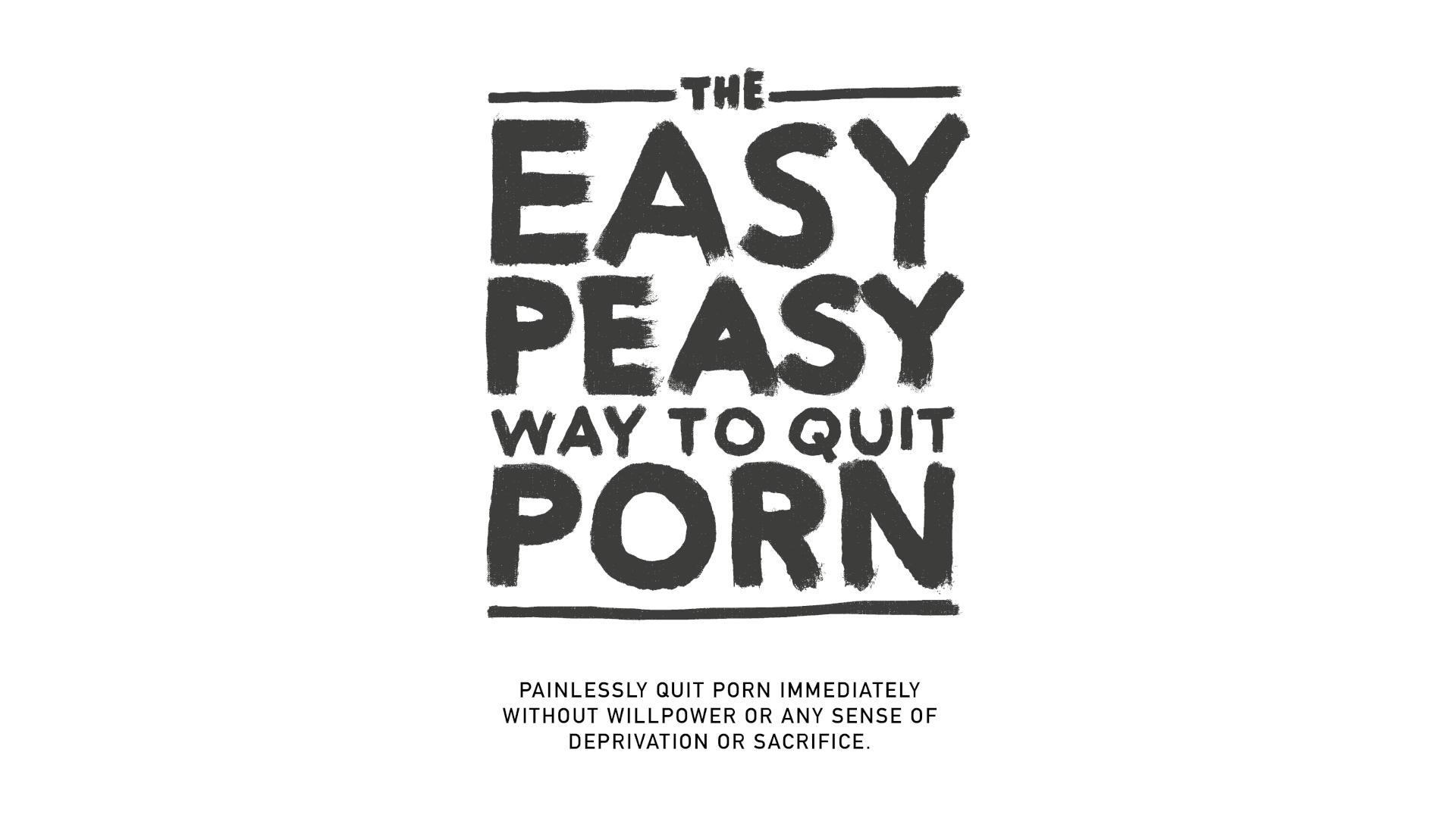 The thumbnail to my audiobook reading of The EasyPeasy Way to Quit Pornography.